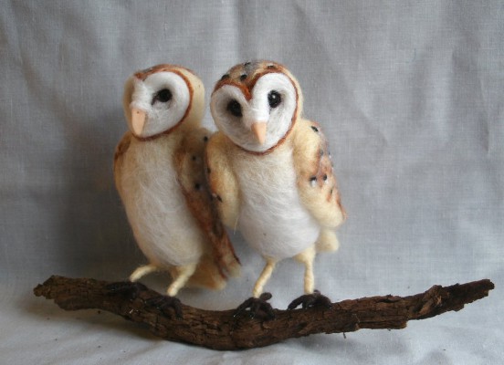 needle_felted_barn_owls_by_jessiedockins-d5wqp93