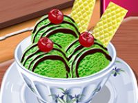 Мороженое: зеленый чай